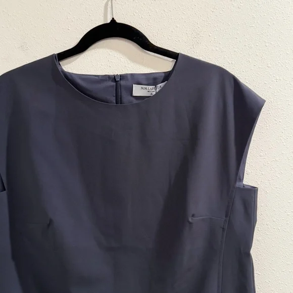 M.M. LaFleur NWT Size 10 Charcoal Maaza 2.0 Sheath Dress Origami Suiting Career - Picture 7 of 7